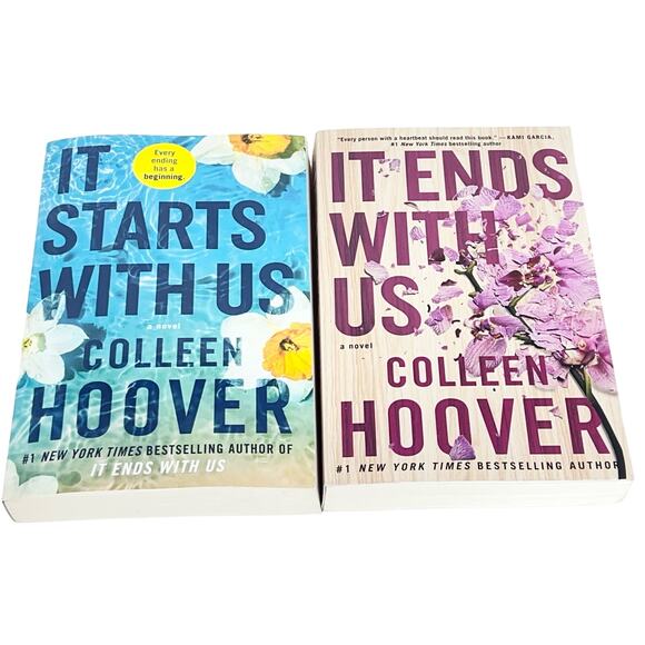 Airblown Other - Lot of 2 Books It Starts With Us and It Ends With Us by Colleen Hoover